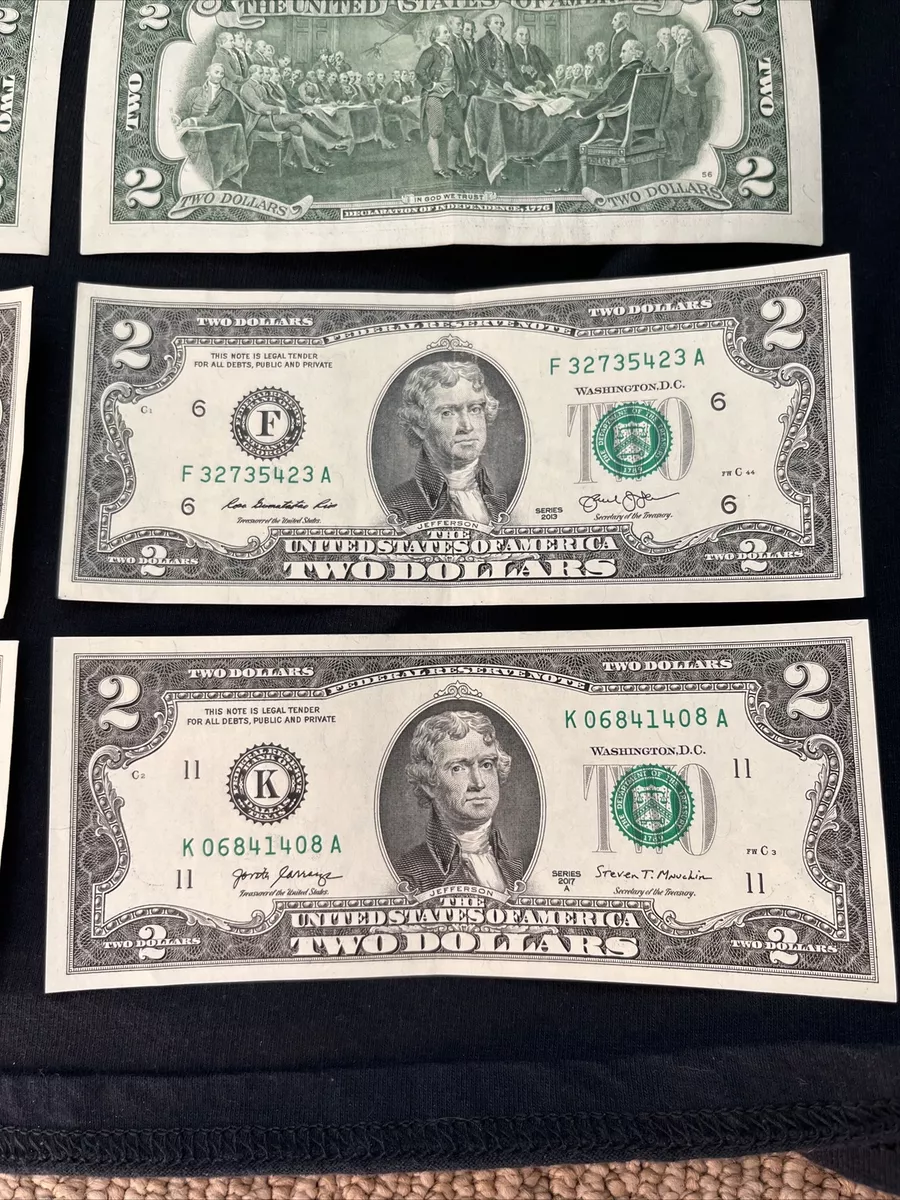 2 online dollar bills