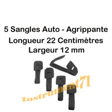 5 Bandes Auto Aggripante pour Aider à Ranger Câbles Longueur 225 mm CHACUN NOiR