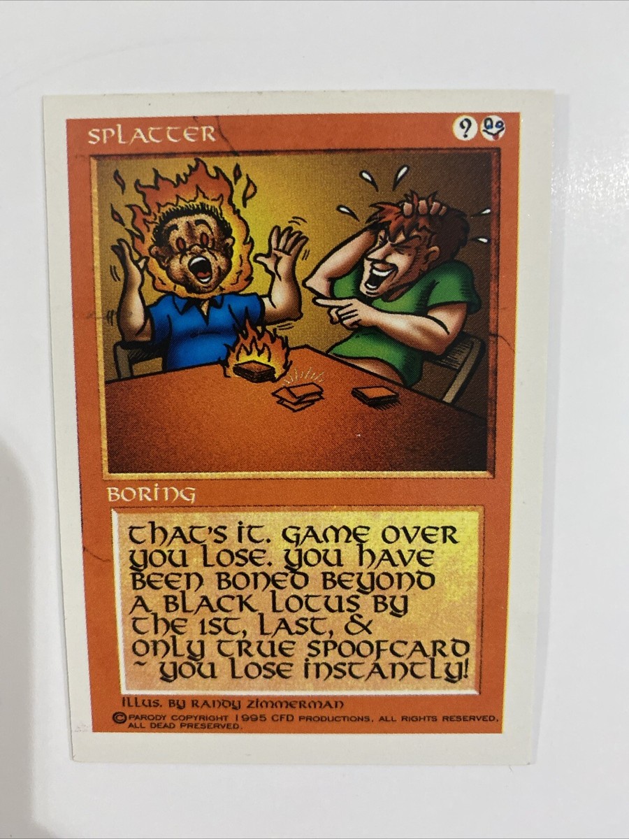 MTG Splatter Magyc Slackmaster 1995 CFD Havoc The Bothering MTG Splatter Magyc Slackmaster 1995 CFD Havoc The Bothering