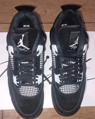 Air Jordan 4 Retro 'White Thunder' Black/White-Black FQ8138-001