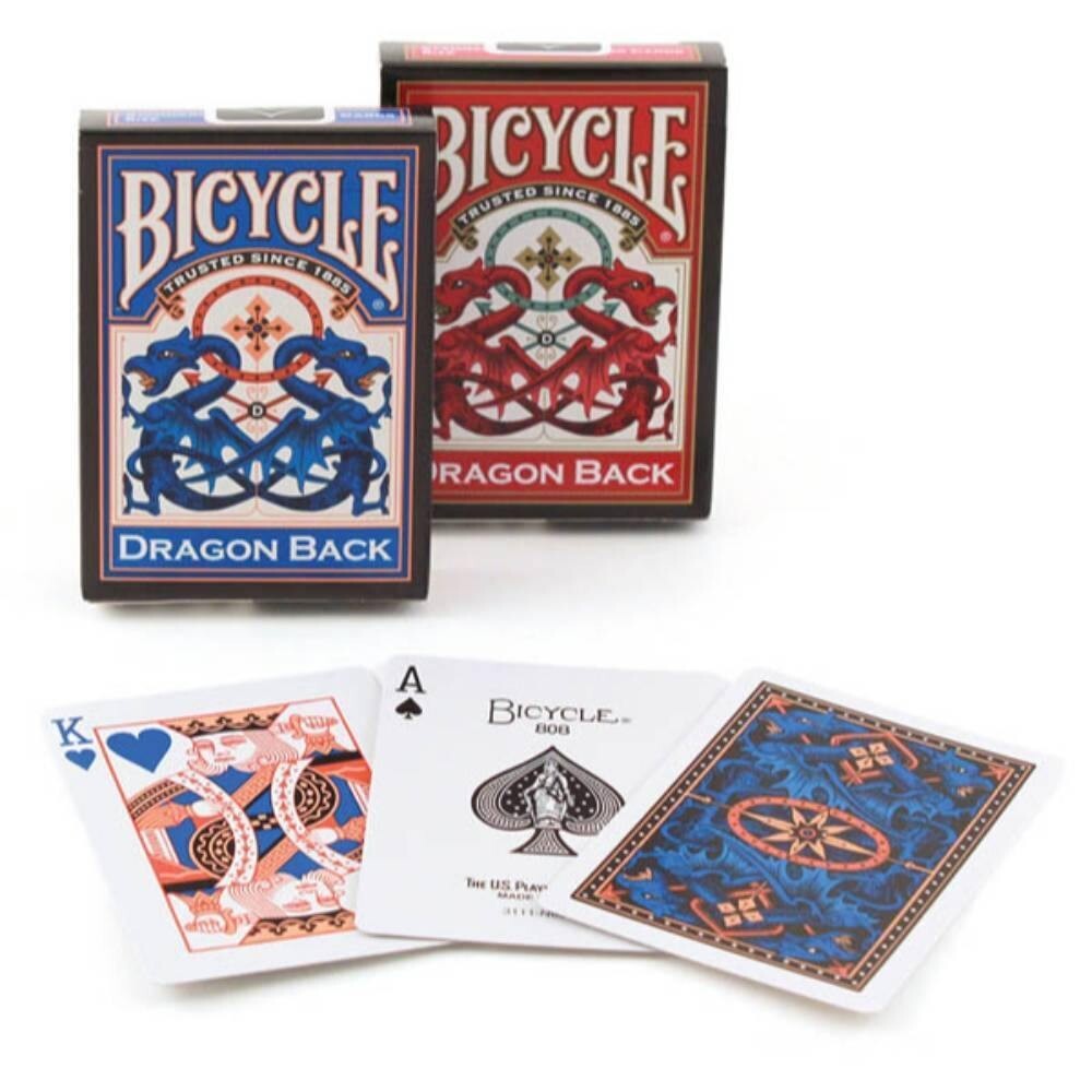 Dragon Back 2 Deck Set Red & Blue Bicycle Playing Cards | eBay Dragon Back 2 Deck Set Red & Blue Bicycle Playing Cards | eBay