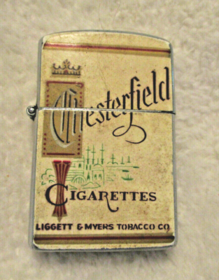 chesterfield cigarette lighter Vintage~Chesterfield Cigarette Lighter~Liggett & Myers  Tobacco~Continental~Japan