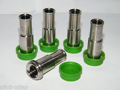 (5) CAJON / SWAGELOK: S/S 316 1/2'' X 1/2'' GLAND # 316L-8-VCR-3A, NEW, NOS