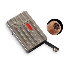 Galiner Windproof Cigar Lighter 2 Torch Jet Flame Refillable Lighters With Punch