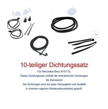 Mercedes-Benz W107 R107 280SL-560SL Dichtungssatz Karosserie 10-teilig