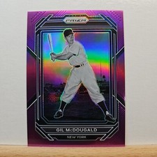 2023 Panini Prizm Baseball Gil McDougald base PURPLE Prizm 23/99 card # 67