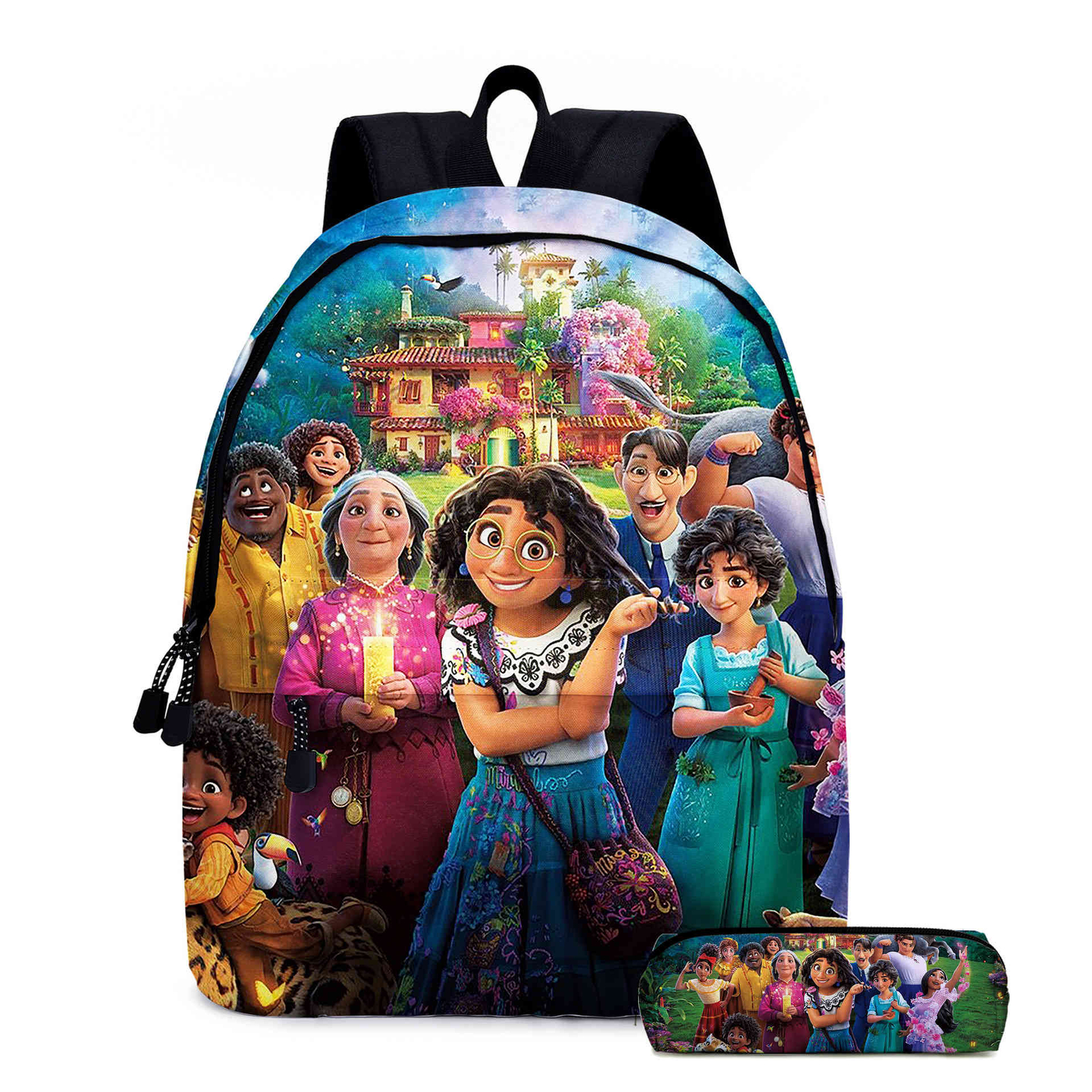 Encanto Mirabel backpack school bags pencil case student Mochila laptop bags