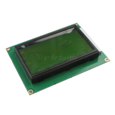 5V 12864 LCD Display Module Graphic Matrix 128x64 Dots Yellow green Backlight S