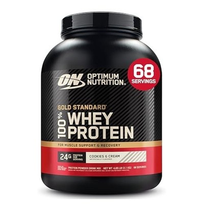 Gold Standard  100% Whey, Cookies & Cream, 4.65 lb (2.11 kg)