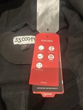 33,000 Ft Black Waterproof Coat with Hood for Men and Women New XXL
