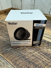 Vivitar HD4 MC AF High Definition 2.2x Telephoto Converter Lens Very Clean 58mm