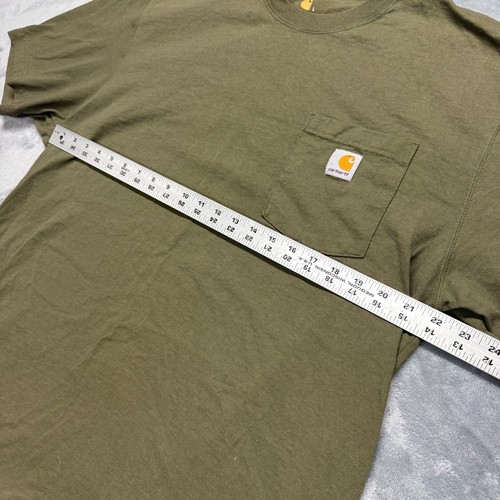 Carhartt Hemd Herren L olivgrün Willies Jeep Shirt Tasche Large RAR - Bild 7 von 7