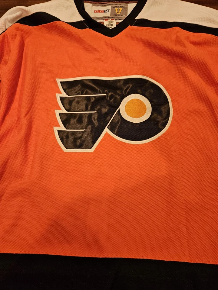 Philadelphia Flyers Ron Hextall Vintage Ccm Nhl Jersey Size 50 With Tag - Image 2 of 4