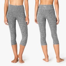 Beyond Yoga Women  s Spacedye Walk And Talk High Waisted Capri Legging Gray XL