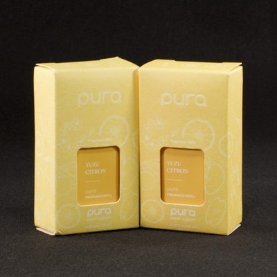 Pura Smart Fragrance Refill Yuzu Citron 0.33 fl oz 2 Pack New Open Box