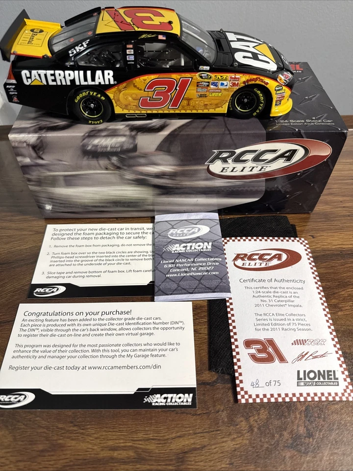 Jeff Burton #31 Caterpillar 2011 Impala Elite NASCAR fundido a presión 1 de 75 nuevo Foto 3 de 4