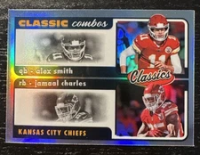 2022 Classics Football Alex Smith Jamaal Charles Silver Prizm Chiefs 💎💎💎