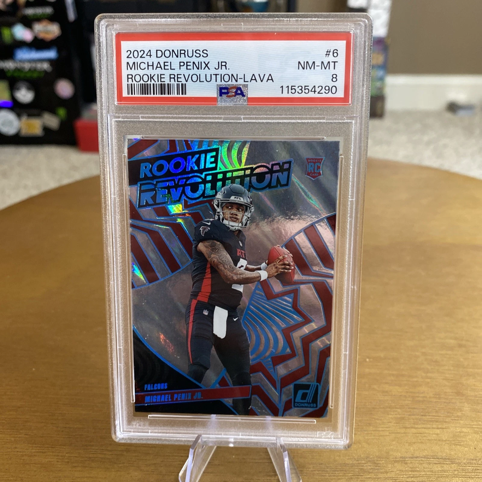 Michael Penix Panini Donruss Rookie Revolution #6 Lava
