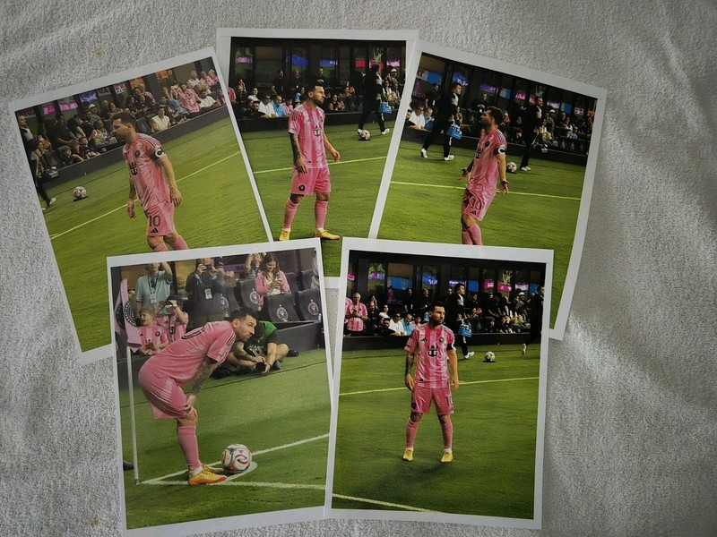 Lionel Messi Inter Miami CF MLS.  Game Action! 8x10.  Lot Of 5 Different Photos!