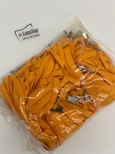 100 Golden Yellow Lanyards 1/2" Polyester w/ Metal Bulldog Clip ID Badge Holder