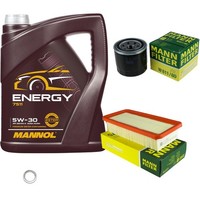 Inspektionspaket 5L Mannol Energy 5W-30 FüR KIA Rio II 1.4 16V 1.6 Cvvt Hyundai
