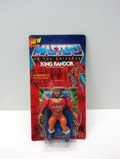 MOTU,Vintage,KING RANDOR,Clear,Masters of the Universe,MOC,Sealed,Mattel,He-Man
