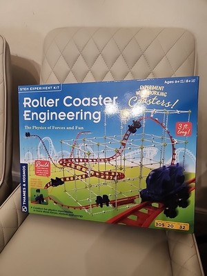 STEM Roller Coaster Engineering Physics Kit 625417 Thames & Kosmos 3 ft Long NIB