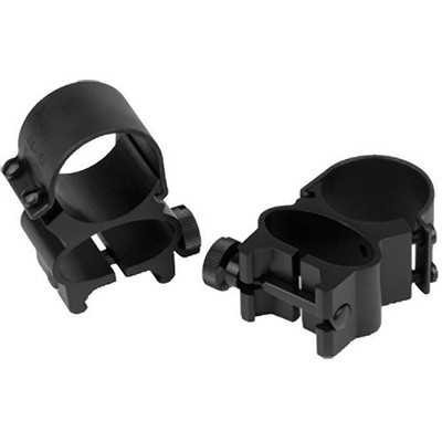 Weaver Detachable Top Mount See-Thru 1'' Riflescope Rings (Black)- 49513