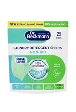 Image of Dr Beckmann Magic Leaves Non Bio Laundry Detergent Washing Clothes -25 Sheets