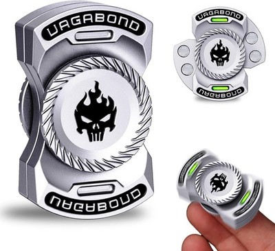 Upgraded 3-in-1 Fidget Spinner Toy: Longer Silent Spin Time & Glow. Magnetic Spi
