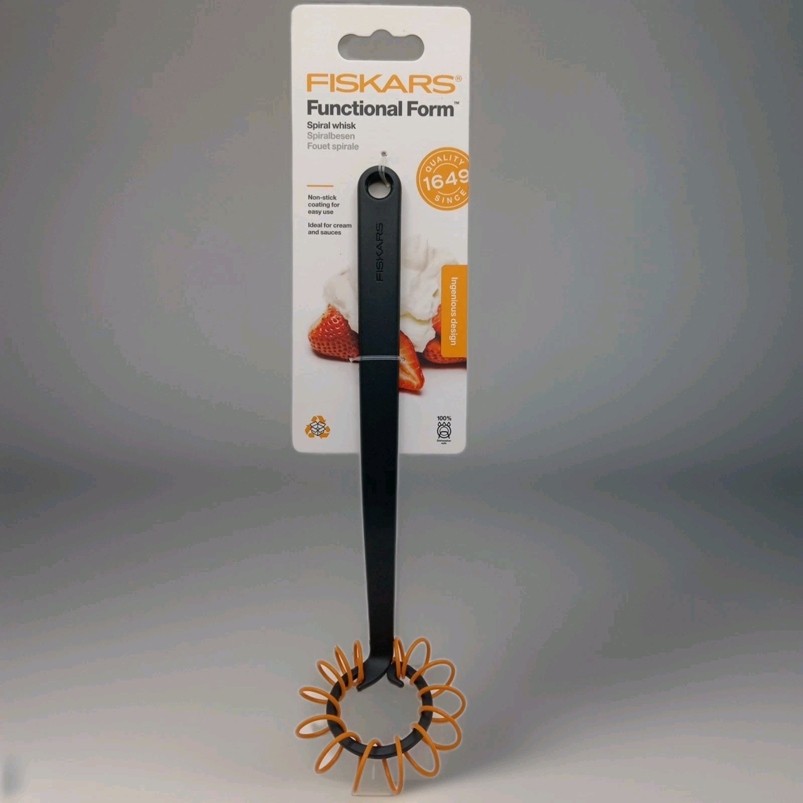 Fiskars Spiral Whisk Functional Form - Black/Orange S64B