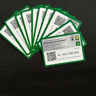 10- Ten Pokemon TCG Online Unused Code Cards DIGITAL Delivery Sent Via Message