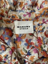 Isabel Marant Étoile Gamble Printed Voile Blouse long sleeve size 42 (US 10)