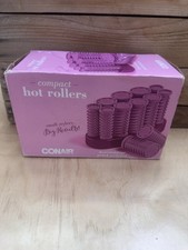 Conair Hot Rollers Hair Curlers Pink Travel Bag Set of 10