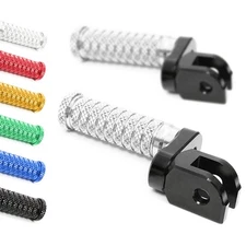 Silver M-Grip Front 25mm Extend Foot Pegs For ZX-10R Ninja 11-14 15 16 17 18 19