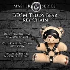 Master Series Bdsm Teddy Bear Key Chain Hp-Ms-Ah120 Plush Keychain