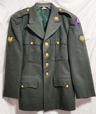 US Army Men's Class A Dress Green Uniform Jackets/Coat - Size 38XS 100 Wool