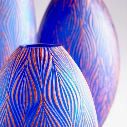 Cyan Design 10033 Fused Groove 13 X 7 inch Vase, Large - Picture 3 of 3