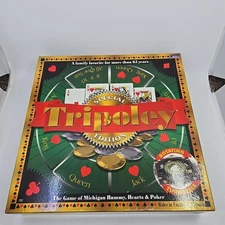 Cadaco 2000 Tripoley Special Edition Board Game Rotating Turntable - Complete