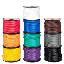 20 Gauge Wire 1000ft 10 Spools Color Coded Copper Clad Aluminum Auto Marine DIY