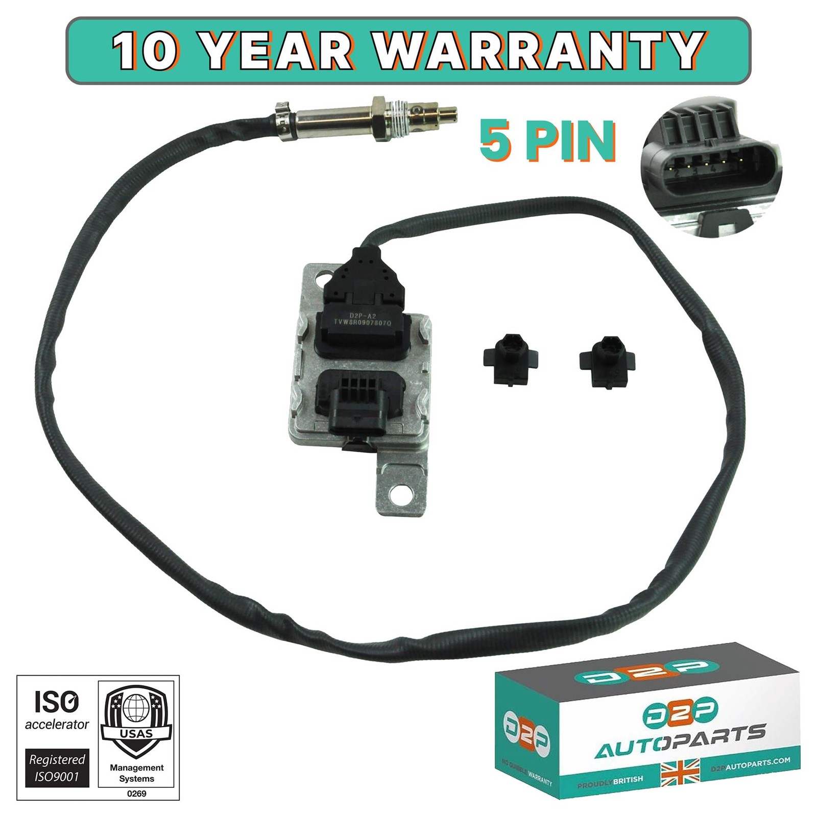 NEW NOX SENSOR FOR AUDI Q5 (8RB) 2.0 3.0 TDI QUATTRO 2008-2017 8R0907807Q