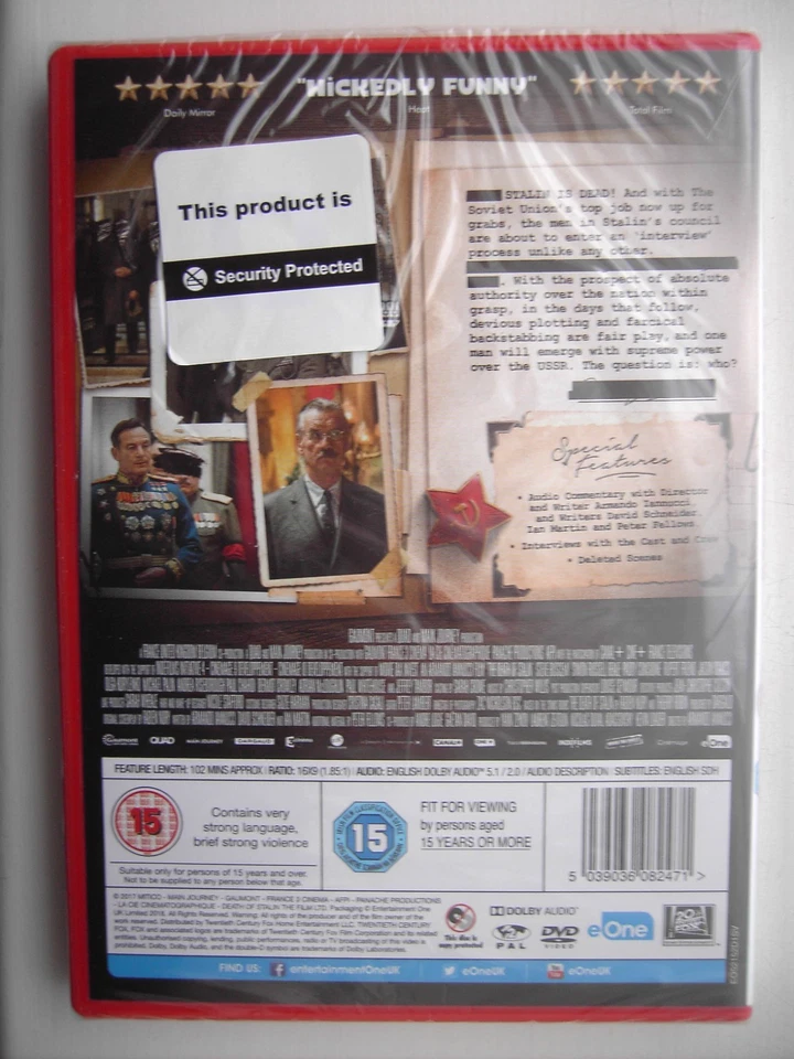 The Death of Stalin: A Comedy of Terrors (DVD 2018) Cosidine, Whitehouse, Friend - Image 2 of 2