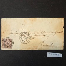 Altdeutschland / Thurn und Taxis 1852 Nr. 9 IA auf Umschlag von 1859 (TT-001)