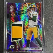 2020 Panini Spectra - Next Era Relics Jordan Love Neon Pink Prizm /25 (MEM, RC)