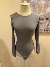 Aritzia Babaton Contour Crew Neck Long-Sleeve Bodysuit Taupe S