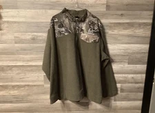 Real tree 1/4 Zip Camo  Pullover Sweat Shirt 2Xl