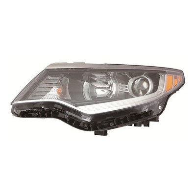 KI2502196 New Replacement Driver Side Halogen Headlight Assembly