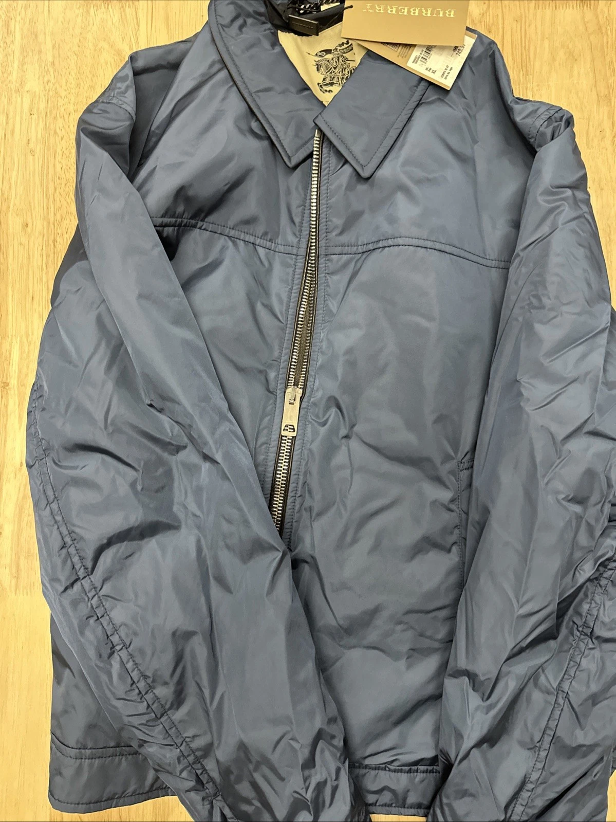 *NUOVA CON ETICHETTE* BURBERRY Airforce Giacca a vento blu XL