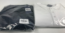 2 x Badrhino Short sleeve Polo Shirts -1 White & 1 Black Size 3 XL -New