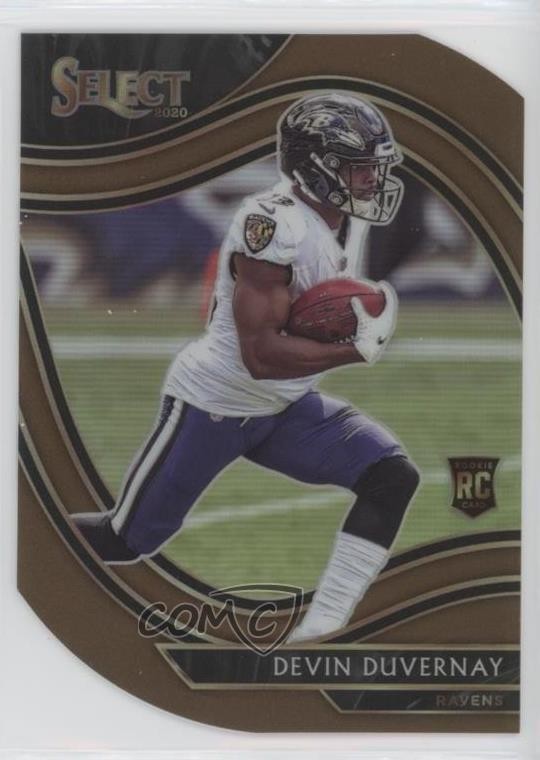 2020 Select Field Level Copper Prizm Die-Cut /355 Devin Duvernay #377 Rookie RC